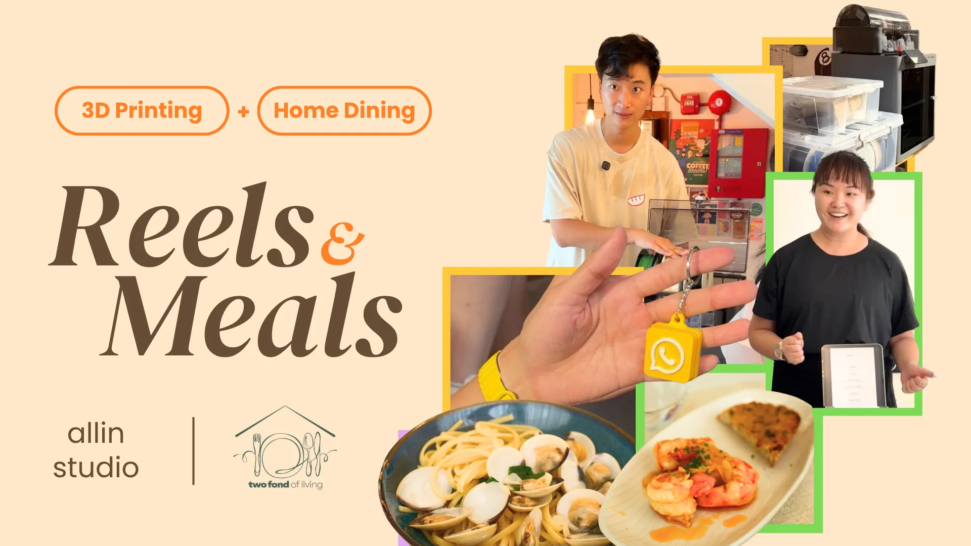 Reels & Meals (18 July): learn 3D printing over a 3-course meal